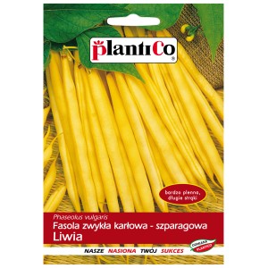 Opakowanie nasion fasoli szparagowej karłowej 'Liwia' Plantico.