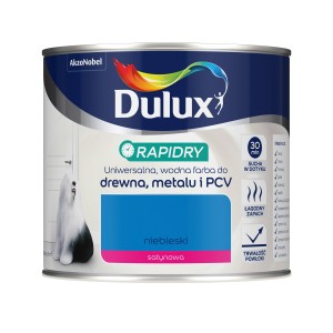 Dulux Rapidry emalia, niebieska farba do drewna, metalu i PCV, puszka.