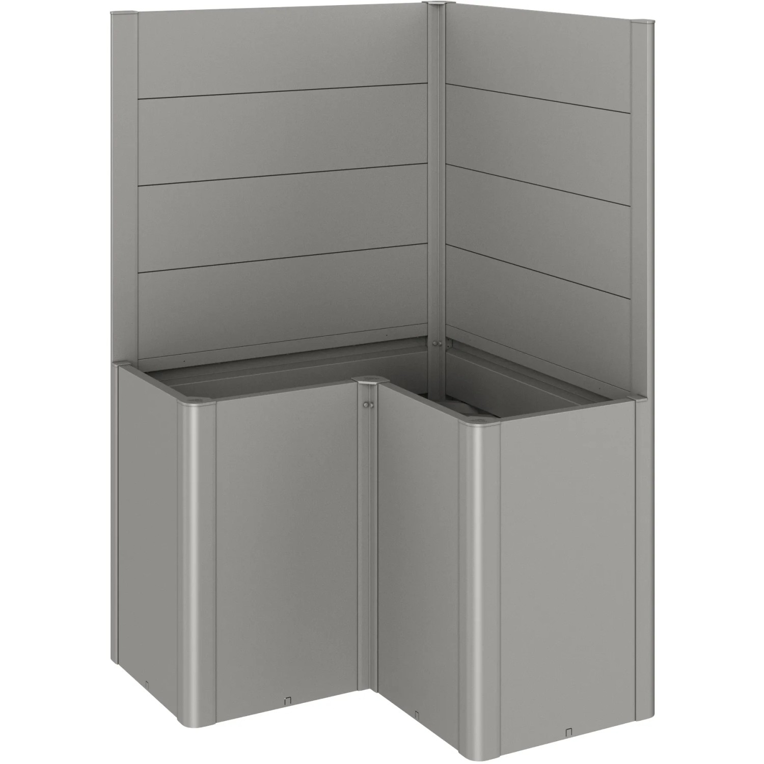 Biohort Panel ogr. Belvedere, bez szkła akryl. L100, kwarc-metaliczny - 2 szt.