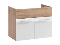 JANA Meble Szafka podumywalkowa Rita dąb/ biała 60 cm