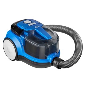 Niebieski odkurzacz t.b.t. do czyszczenia na sucho i na mokro.