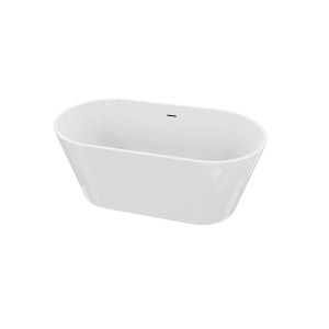Wolnostojąca wanna w kolorze białym, owalny kształt. Nowoczesny design do Twojej łazienki.