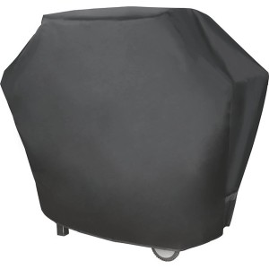 Czarny pokrowiec na grill dostępny w sklepie internetowym OBI.