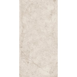 Płytka podłogowa t.b.t. beżowa z efektem marmuru.