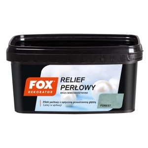 Farba efektowa t.b.t. w czarnym pojemniku.