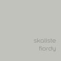 Próbka koloru farby ściennej t.b.t. w odcieniu Skaliste Fiordy, szary kolor.