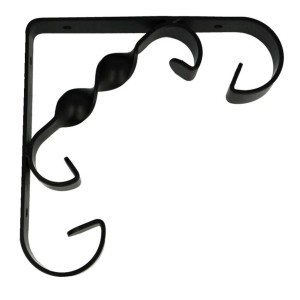 Agas Wspornik do półki 150 × 150 mm czarny max. 110 kg