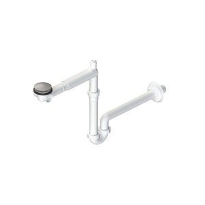 Biały syfon umywalkowy t.b.t.