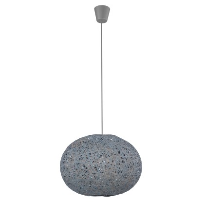 TK Lighting Lampa wisząca Backaz szara 1x60 W E27