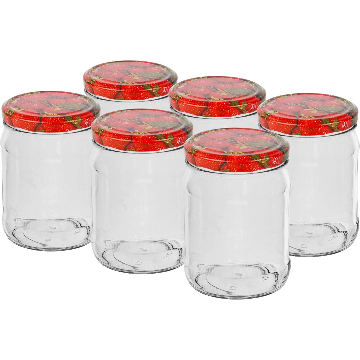 Słój z kolorową zakrętką - 500 ml