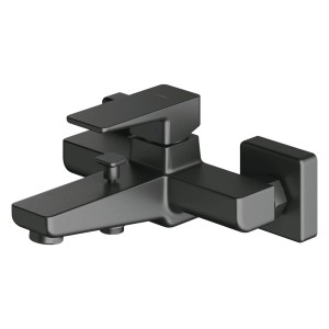 Czarna bateria wannowa t.b.t. do wanny.