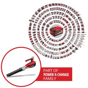 Dmuchawa akumulatorowa Einhell Power X-Change GP-LB 18/200 Li GK-Solo, część rodziny Power X-Change.