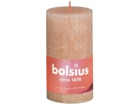 Świeca Rustic mglisty róż 130/68 mm