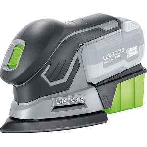 Akumulatorowa szlifierka wielofunkcyjna LUX A-MS-20 z 1 PowerSystem, szlifierka akumulatorowa do drewna i metalu.