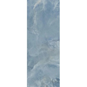 Niebieska płytka ścienna z efektem marmuru do łazienki i kuchni.