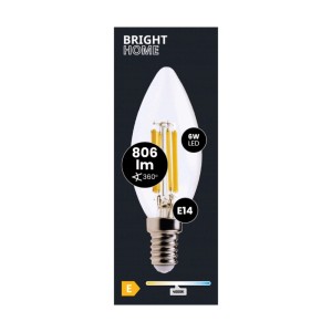 Żarówka LED E14 w kształcie świecy, 6W, 806 lumenów, 4000K