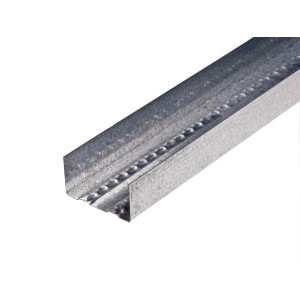 Profil metalowy do konstrukcji ramowych, zbliżenie.