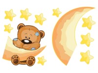 Naklejka PLUSZOWY MIŚ 2 szt. 30x40 cm Naklejka PLUSZOWY MIŚ 2 szt. 30x40 cm