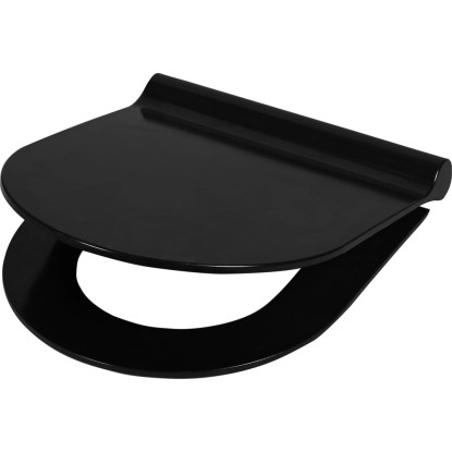 Deska sedesowa WC-7650 wolnoopadająca czarna