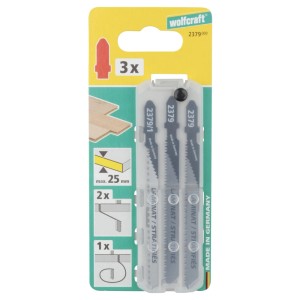 Zestaw brzeszczotów do wyrzynarki Wolfcraft, 3 sztuki, do laminatu. Akcesoria do wyrzynarek w sklepie internetowym OBI.