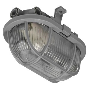 DPM Oprawa kanałowa 1xE27 40W IP44 plastikowa szara