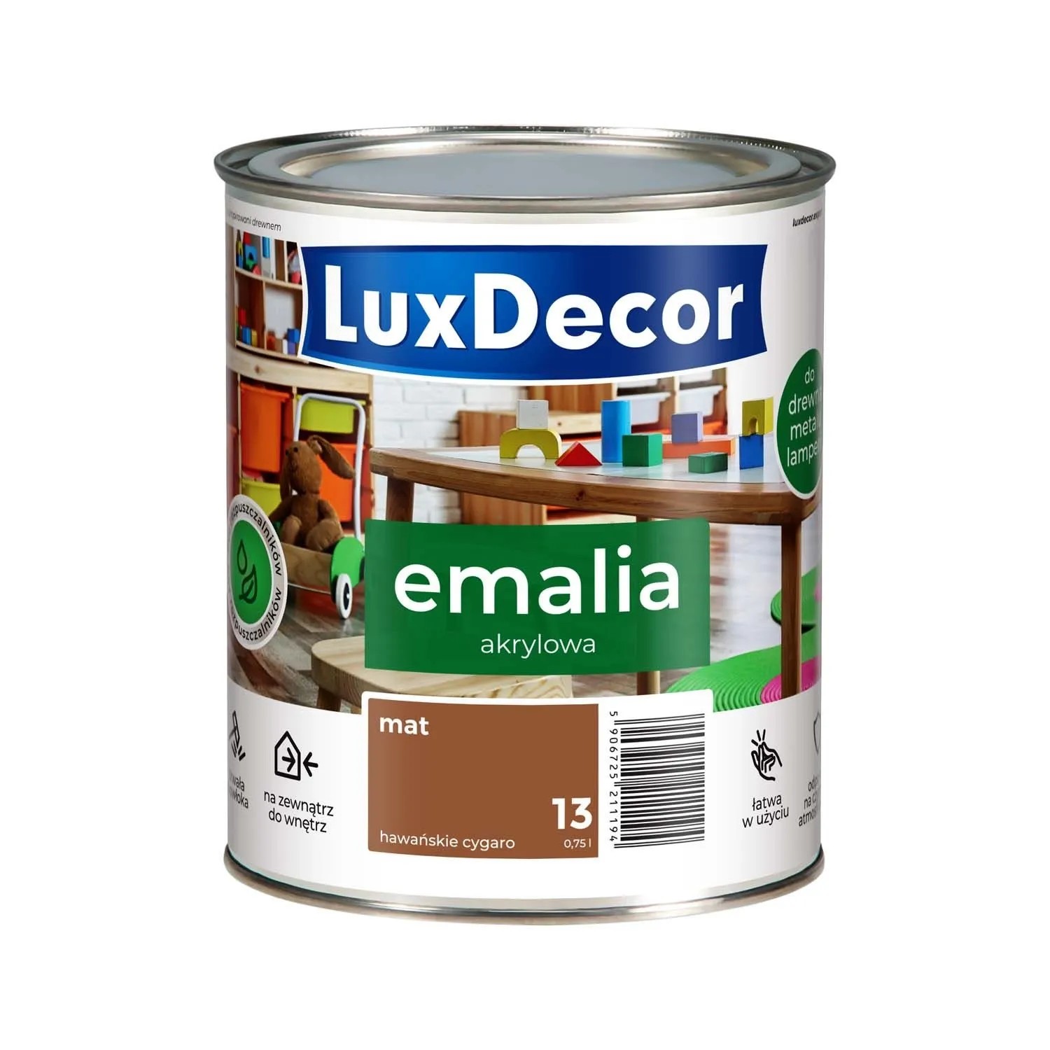 Luxdecor Emalia akrylowa Hawańskie Cygaro mat 0,75l