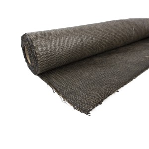 Rolka ciemnej folii/włókniny, tekstura tekstylna.