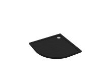 Schedpol Brodzik półokrągły Larix 80 akryl czarny struktura Schedpol Brodzik półokrągły Larix 80 akryl czarny struktura