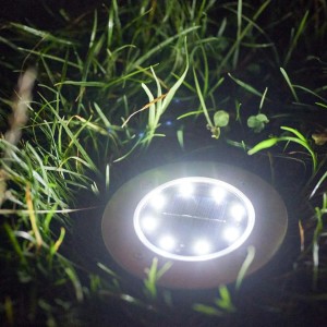 Düwi LED SOLAR dysk ze szpicem 0,5W 5lm czarny 4 szt.