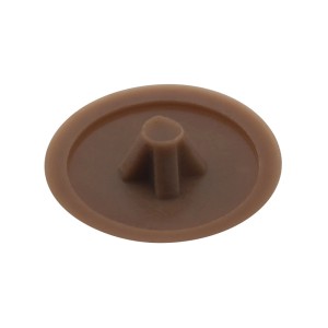 Brązowa zaślepka śruby t.b.t. do mebli