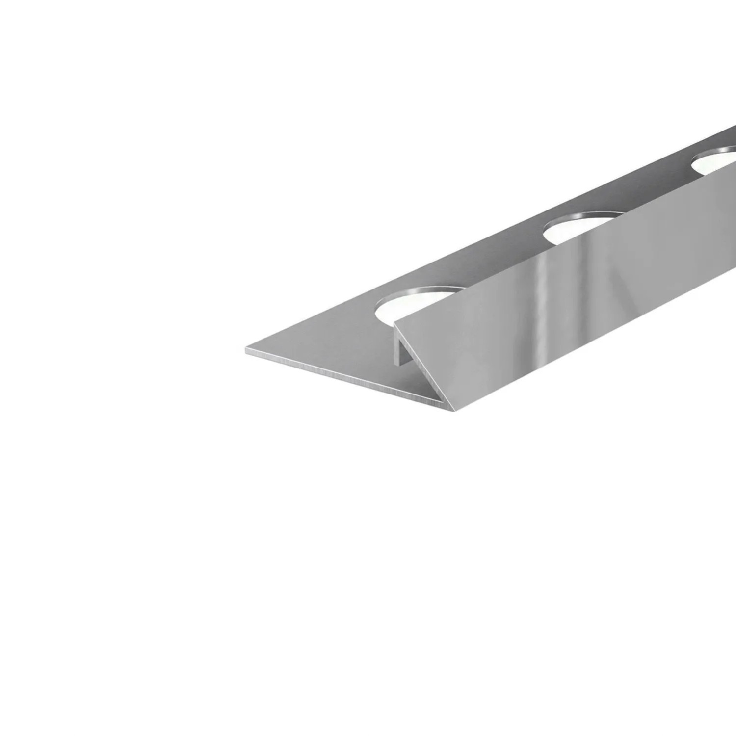 Eviso Listwa narożna trójkątna srebrny połysk 10 x 2700 mm