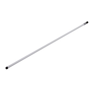 Biały metalowy trzonek LUX, długość 130 cm, do narzędzi czyszczących.