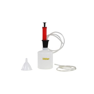 Pompka do odsysania oleju do kosiarek, z lejkiem i wężem. Akcesoria do kosiarek.