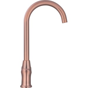 Bateria jednouchwytowa t.b.t. w kolorze miedzi do kuchni lub łazienki.