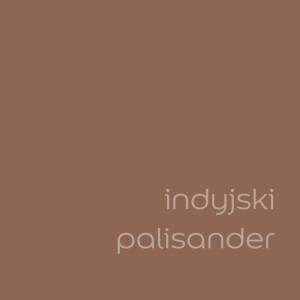 Próbka koloru farby do ścian t.b.t. w odcieniu indyjskiego palisandru.