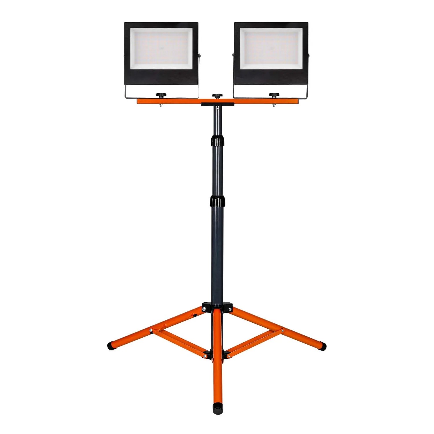 Xudo Naświetlacz LED na statywie 2x100W 4500K 20000lm IP65 czarno-pomarańcz.