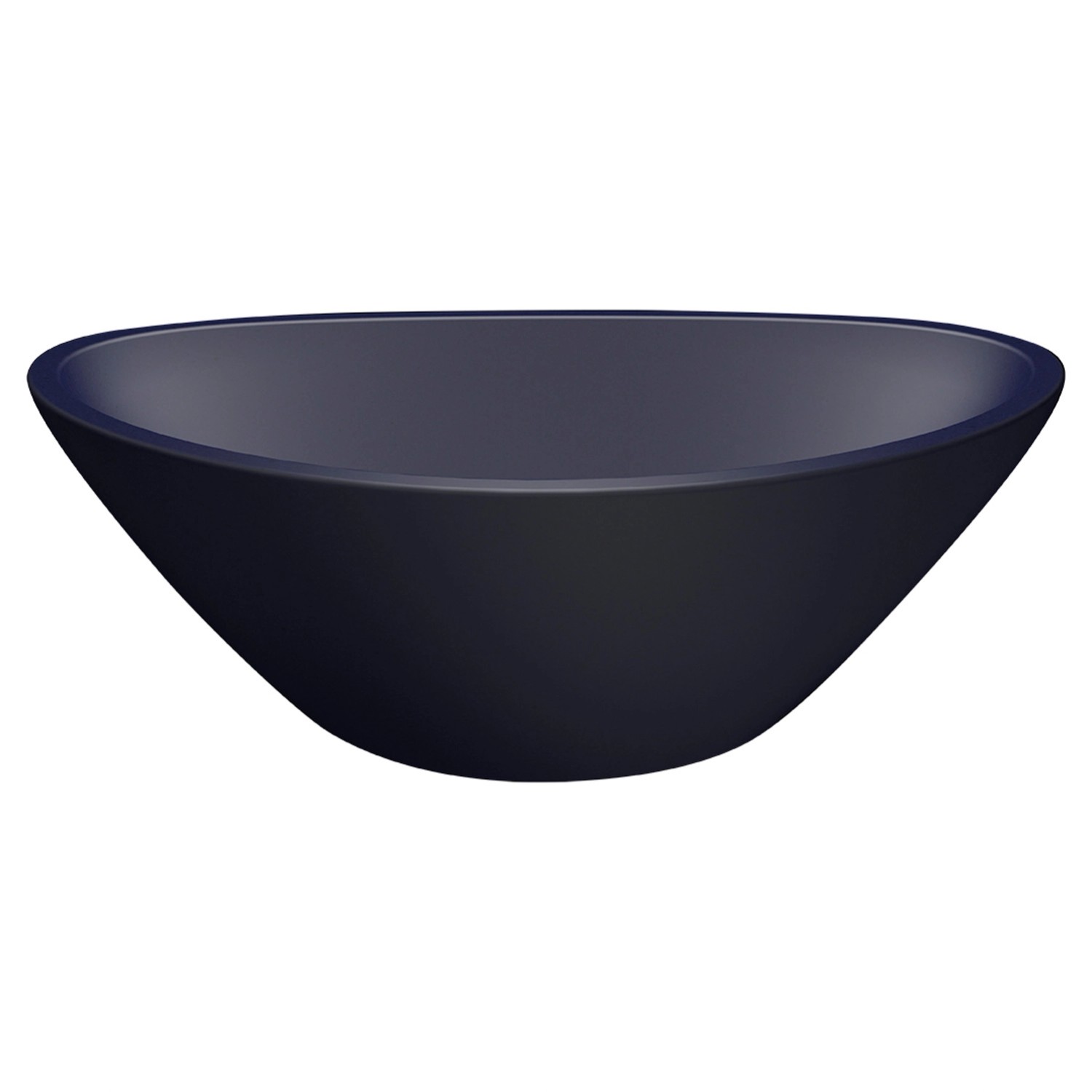 Kuchinox Umywalka Vela owalna granitowa granat 34x20x13