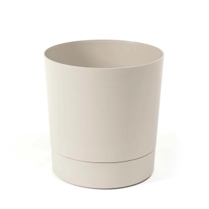 Jasna, cylindryczna doniczka t.b.t. do użytku wewnętrznego.
