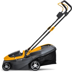 Akumulatorowa kosiarka Stiga Collector 136e z akumulatorem i ładowarką, żółto-szara.