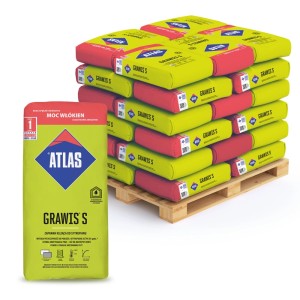 Paleta worków t.b.t. zaprawy klejowej do płyt izolacyjnych, akcesoria systemowe.