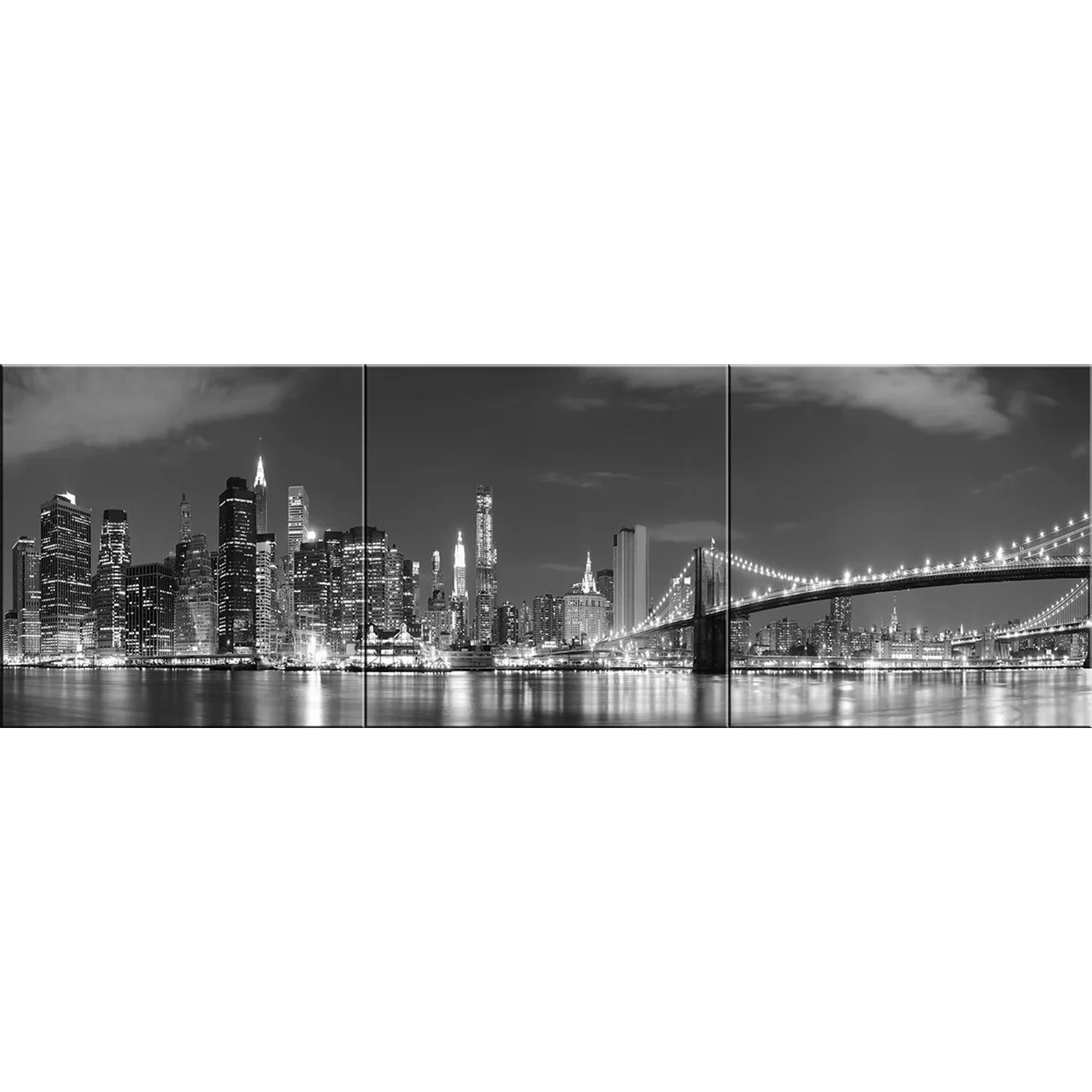 Panel Szklany City 1 ESG New York 3-elementowy 60 x 180 cm