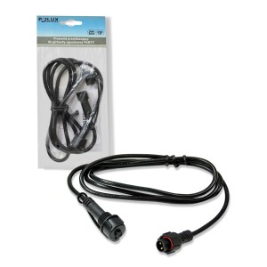 Czarny przedłużacz do oświetlenia ogrodowego, t.b.t.