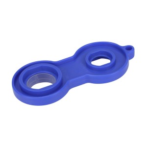 Niebieski klucz do dysz mieszających t.b.t. z dwoma otworami.