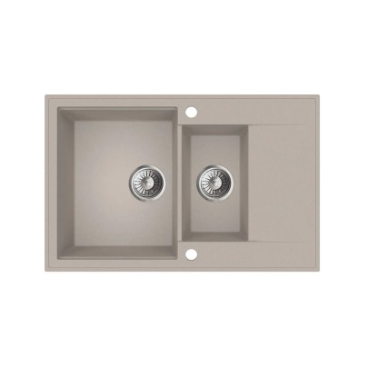 Miló Zlewozmywak Bello 1,5-kom. z ociekaczem piaskowy 78 x 50 cm