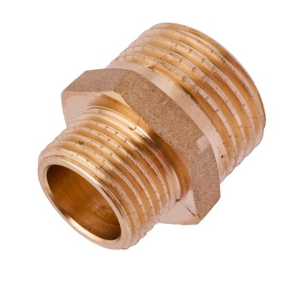 Invena Nypel redukcyjny mosiądz 3/8" x 1/2"