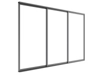 Drzwi przesuwne LUXE antracyt - 2,7 x 2,38 m