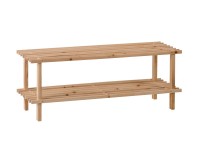 Regał na buty 30 cm x 77 cm x 26 cm 2 półki sosna