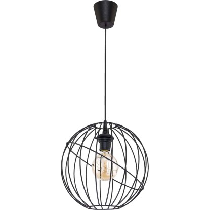 TK Lighting Lampa sufitowa Orbita 1x60W E27 czarna