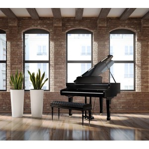 Donica Orbis Lilia, kremowa, Ø 40x75cm, z tworzywa sztucznego, do użytku wewnątrz i na zewnątrz.