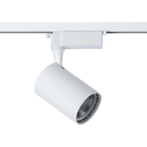 Biały reflektor LED t.b.t. do systemów szynowych.